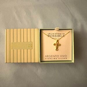 NEW Argento Vivo Cross Necklace